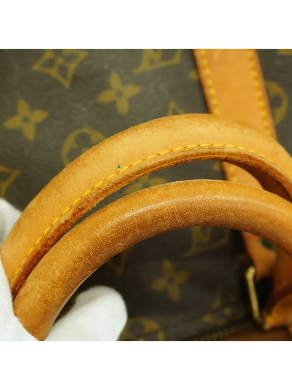 Louis Vuitton Boston Bag Monogram Keepall 50 Brown